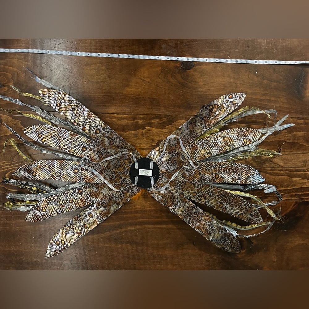 🧚♀️ Feather and Snake Print Wings - Spirit of the Forest - Fairy - Bird 🦢 - Picture 3 of 4